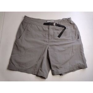 Columbia Women's Titanium Hiking Outdoor Cargo Shorts Gray Size 14 Belted